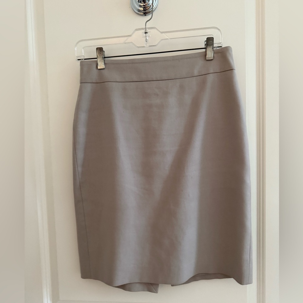J. Crew grey pencil skirt size 2